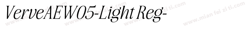 VerveAEW05-Light Reg字体转换
